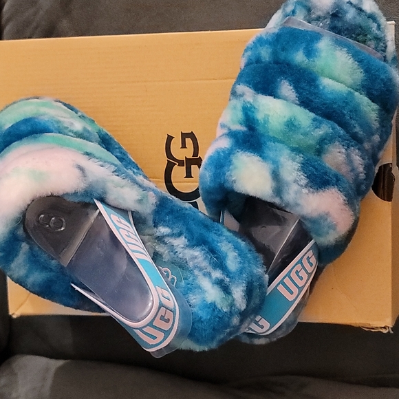 Ugg W8 Fluff Yeah Marble Slide - Picture 5 of 10